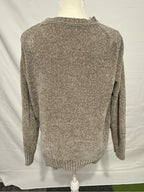 Cozy Neutral Knit Sweater - grayish tan