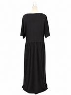 Women's Black Short Sleeve Maxi Dress — Everyday Essential