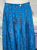 Vintage 80’s Colours by Alexander Julian 100% silk pleated midi skirt