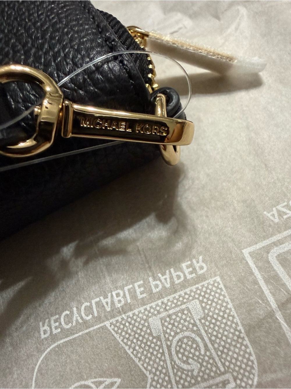 Michael Kors Jet Set Travel Large Pebbled Leather Wristlet