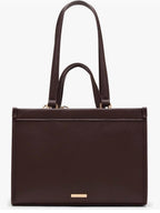Anne Klein Women's Double Handle Bonded Tote, Espresso
