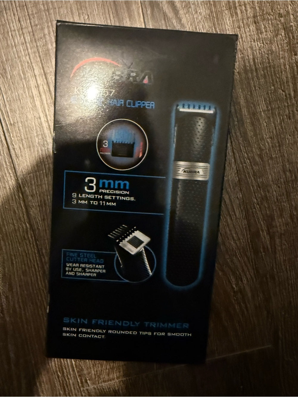 Akubra KB-1057 Black Electric Hair Clipper - Skin Friendly Trimmer