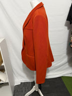 Tommy Hilfiger Women's Orange Blazer Size 16 with Elbow Patches
