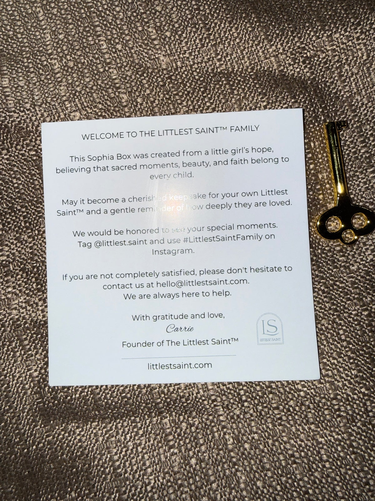 Littlest Saint Keepsake box