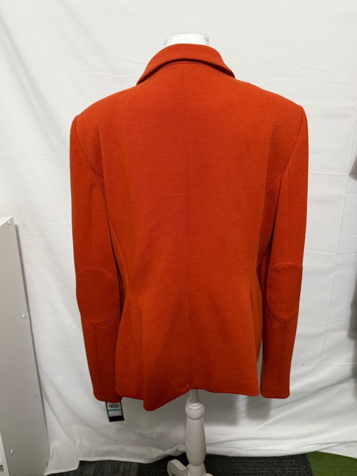 Tommy Hilfiger Women's Orange Blazer Size 16 with Elbow Patches