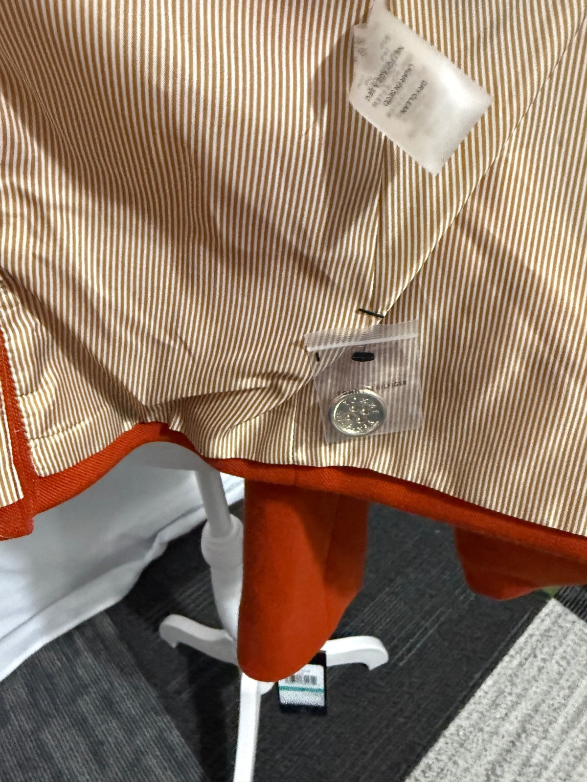 Tommy Hilfiger Women's Orange Blazer Size 16 with Elbow Patches