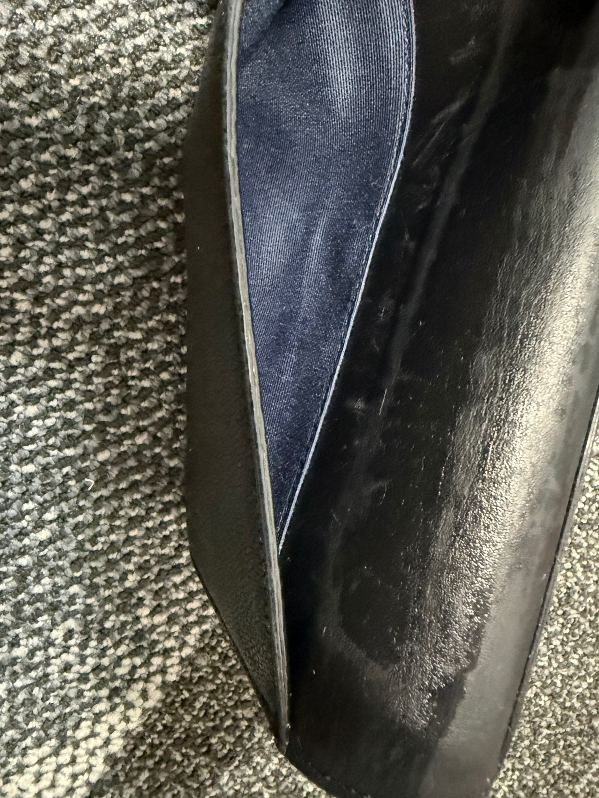 Cole Haan black lizard/snakeskin-embossed leather continental flap wallet