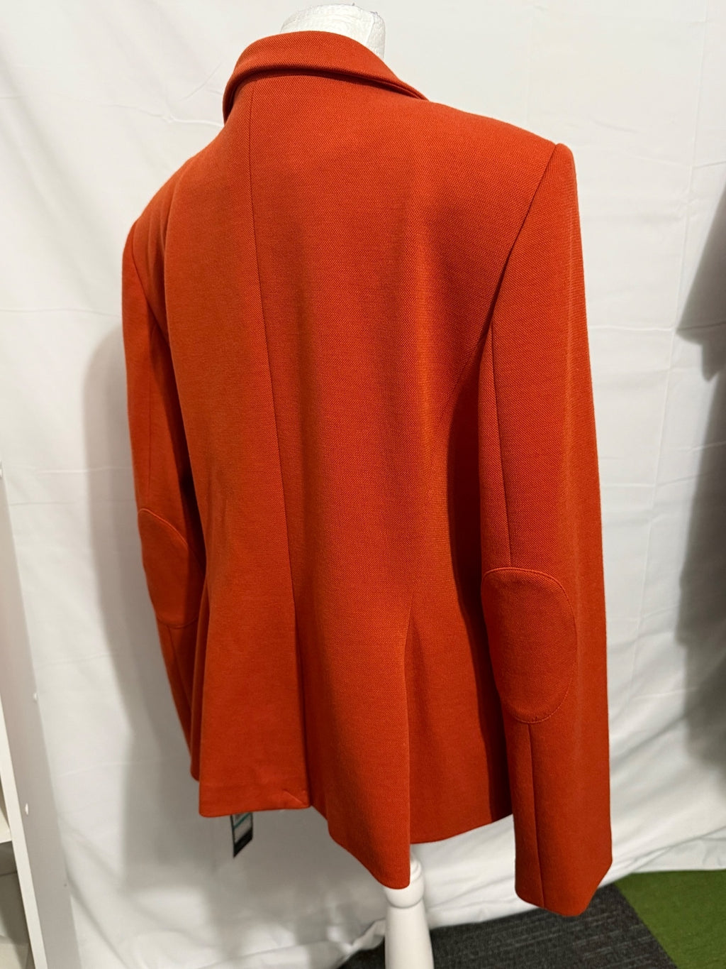 Tommy Hilfiger Women's Orange Blazer Size 16 with Elbow Patches