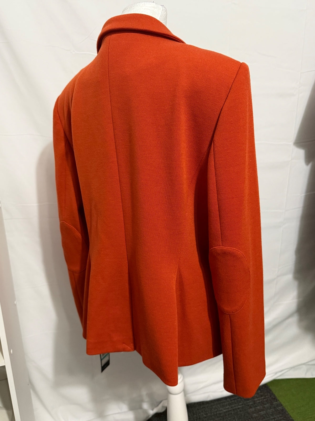 Tommy Hilfiger Women's Orange Blazer Size 16 with Elbow Patches