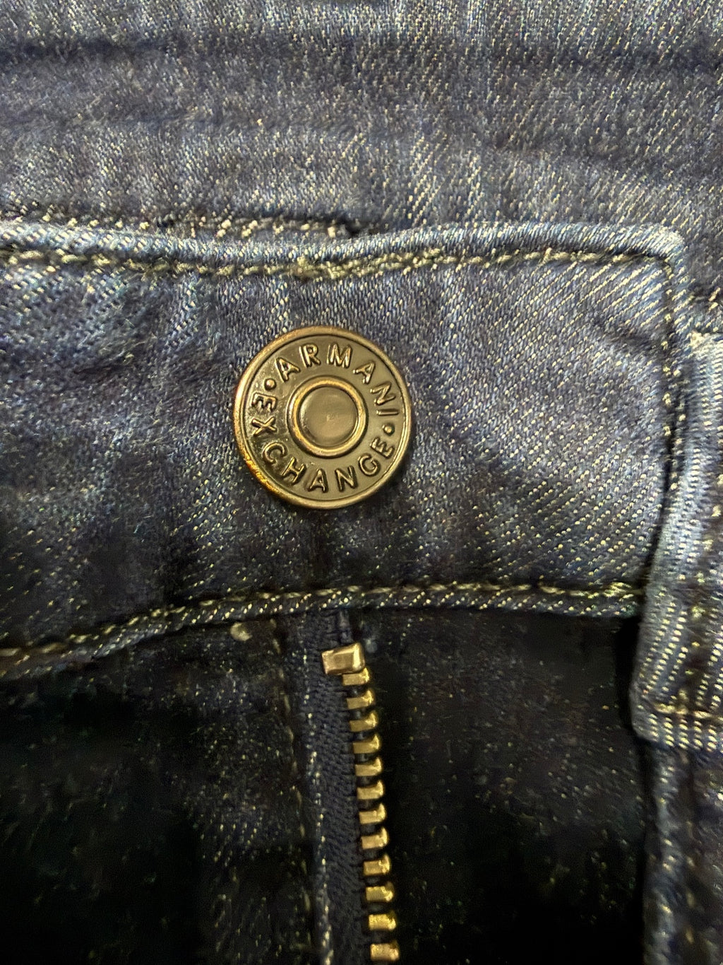 Armani Exchange Dark Blue Slim Fit Jeans with Classic Five-Pocket Design