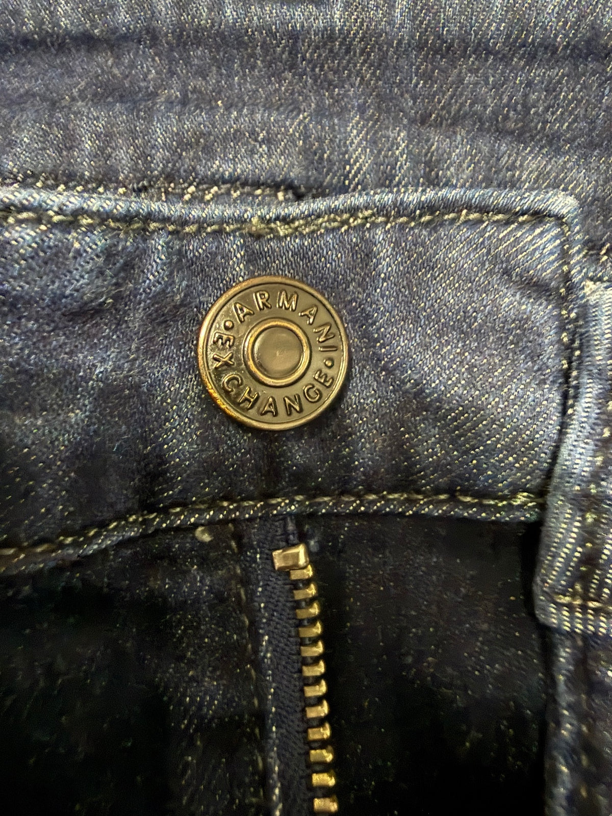 Armani Exchange Dark Blue Slim Fit Jeans with Classic Five-Pocket Design