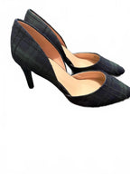 Bandolino Grenow Navy/Green Plaid D'Orsay Pumps