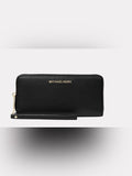 Michael Kors Jet Set Travel Large Pebbled Leather Wristlet