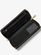 Michael Kors Jet Set Travel Large Pebbled Leather Wristlet