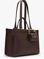Anne Klein Women's Double Handle Bonded Tote, Espresso