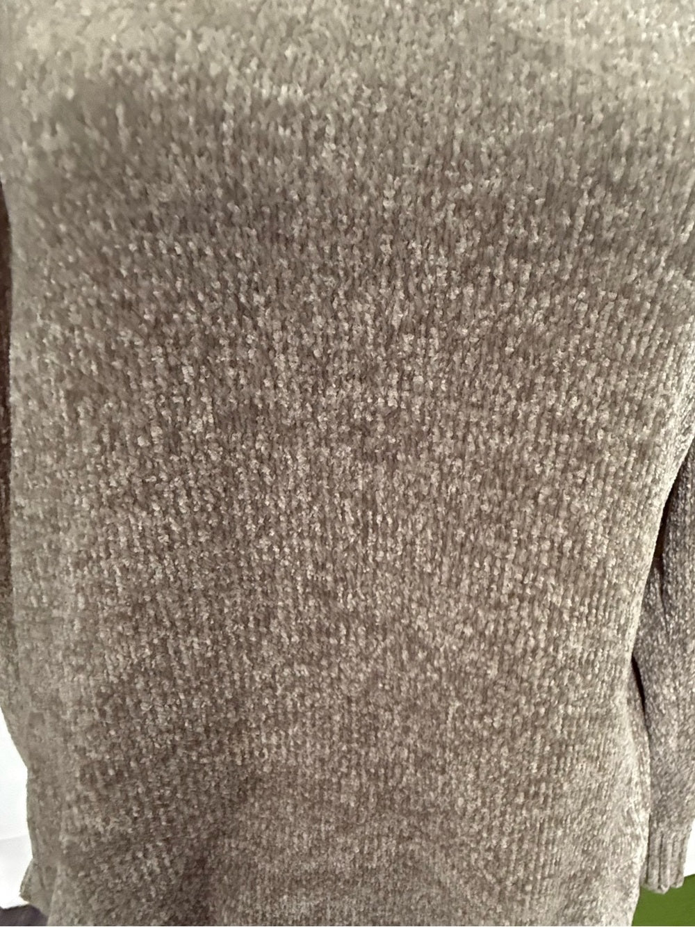 Cozy Neutral Knit Sweater - grayish tan